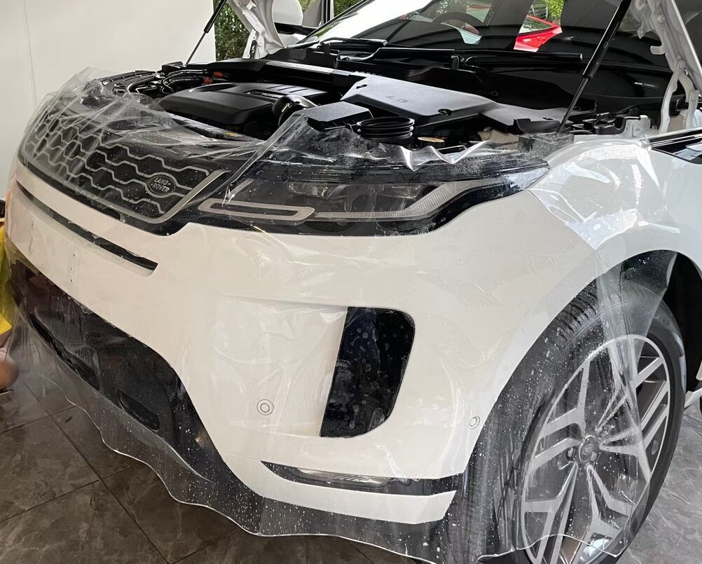 ฟิล์มกันรอย PPF Range Rover Evoque ผลงานติดตั้งจริงที่ Primus