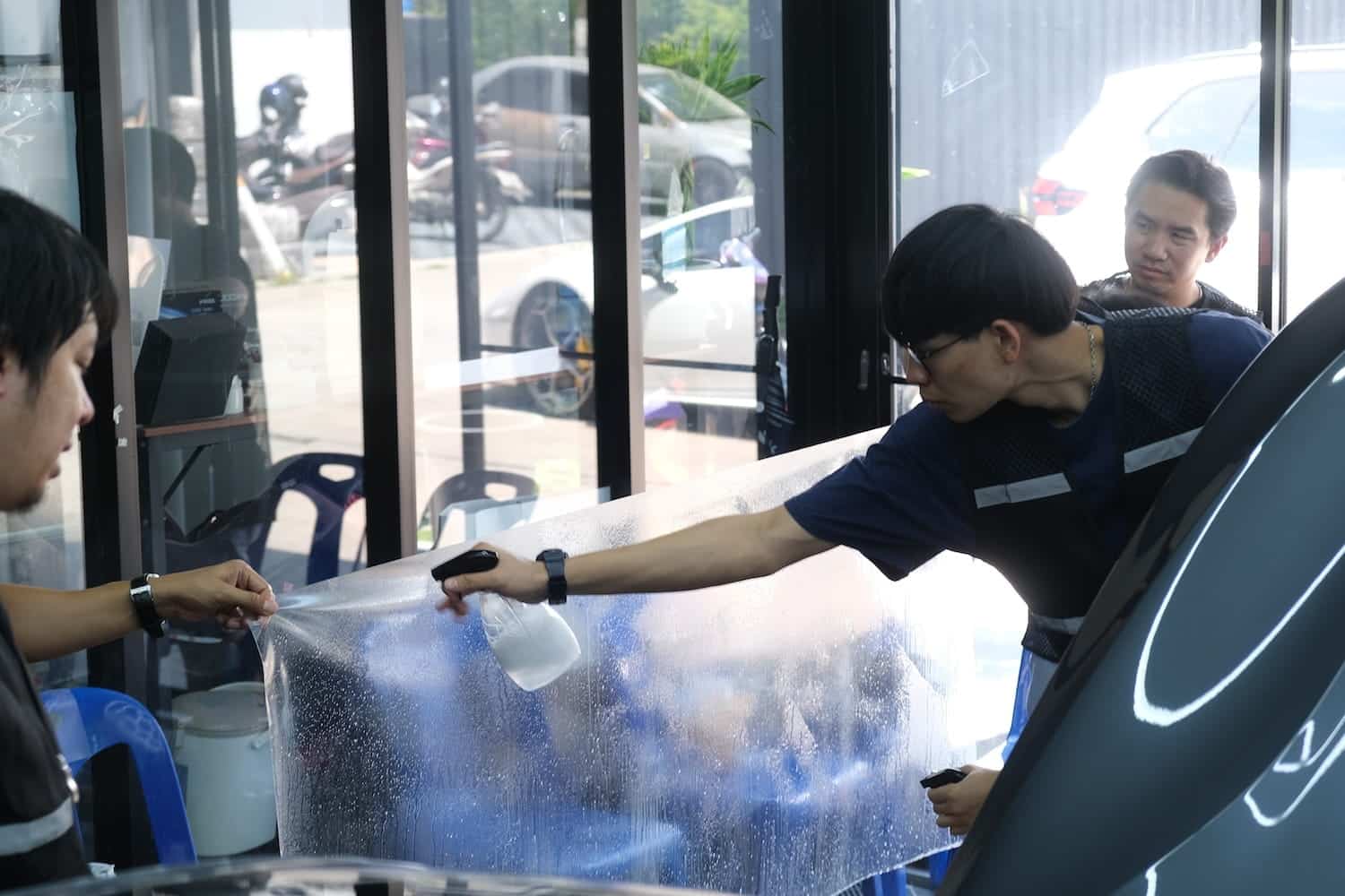 คอร์ส Car Wrap Primus Academy ฝึกปฏิบัติติดฟิล์ม PPF จริง