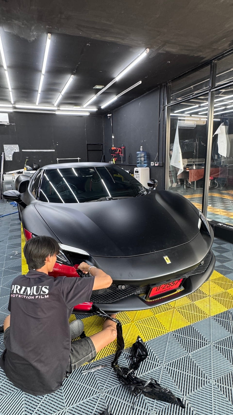 ผลงานติดฟิล์มกันรอย Ferrari 296 GTS PPF TPU Ultimate