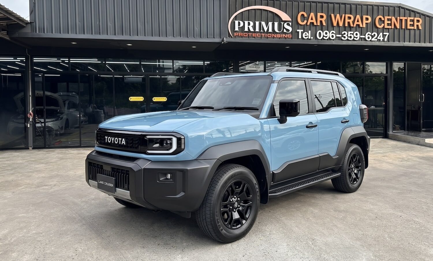 ฟิล์มกันรอย PPF Toyota Land Cruiser FJ ด้านหน้า ที่ Primus