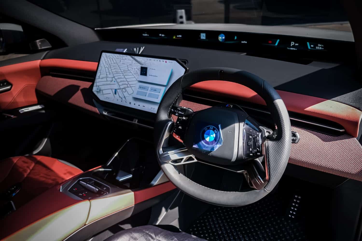 ภายใน BMW iX3 จอ iDrive Panoramic ลูกค้า PPF Primus