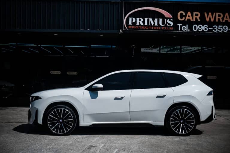 ฟิล์มกันรอย BMW iX3 50 (Neue Klasse) มุมข้าง สีขาว - Primus PPF
