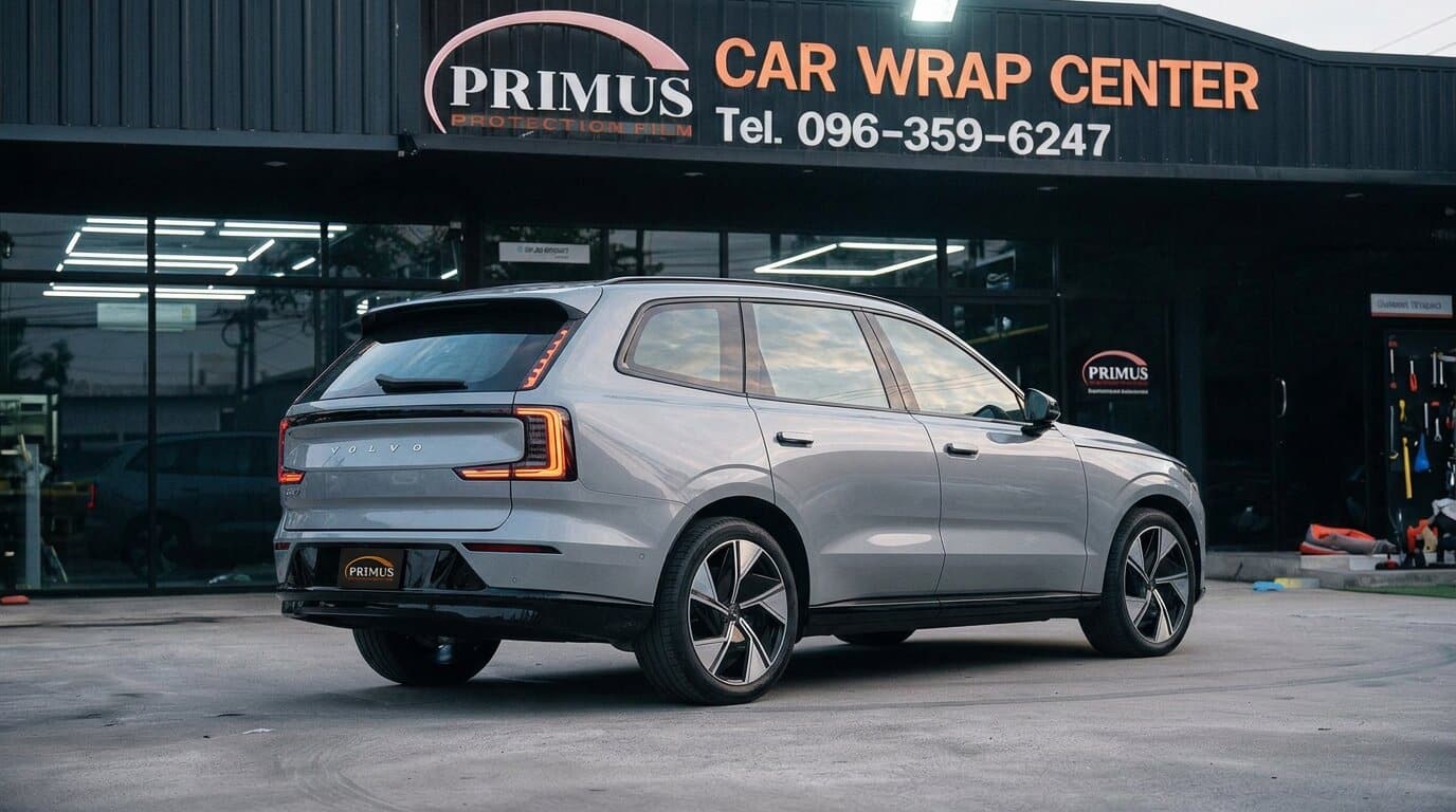 ฟิล์มกันรอย PPF Volvo EX90 ด้านหลัง เต็มคัน ที่ Primus