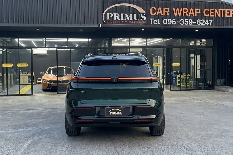 ฟิล์มกันรอย PPF Zeekr 7X มุมมองด้านหลัง โดย Primus