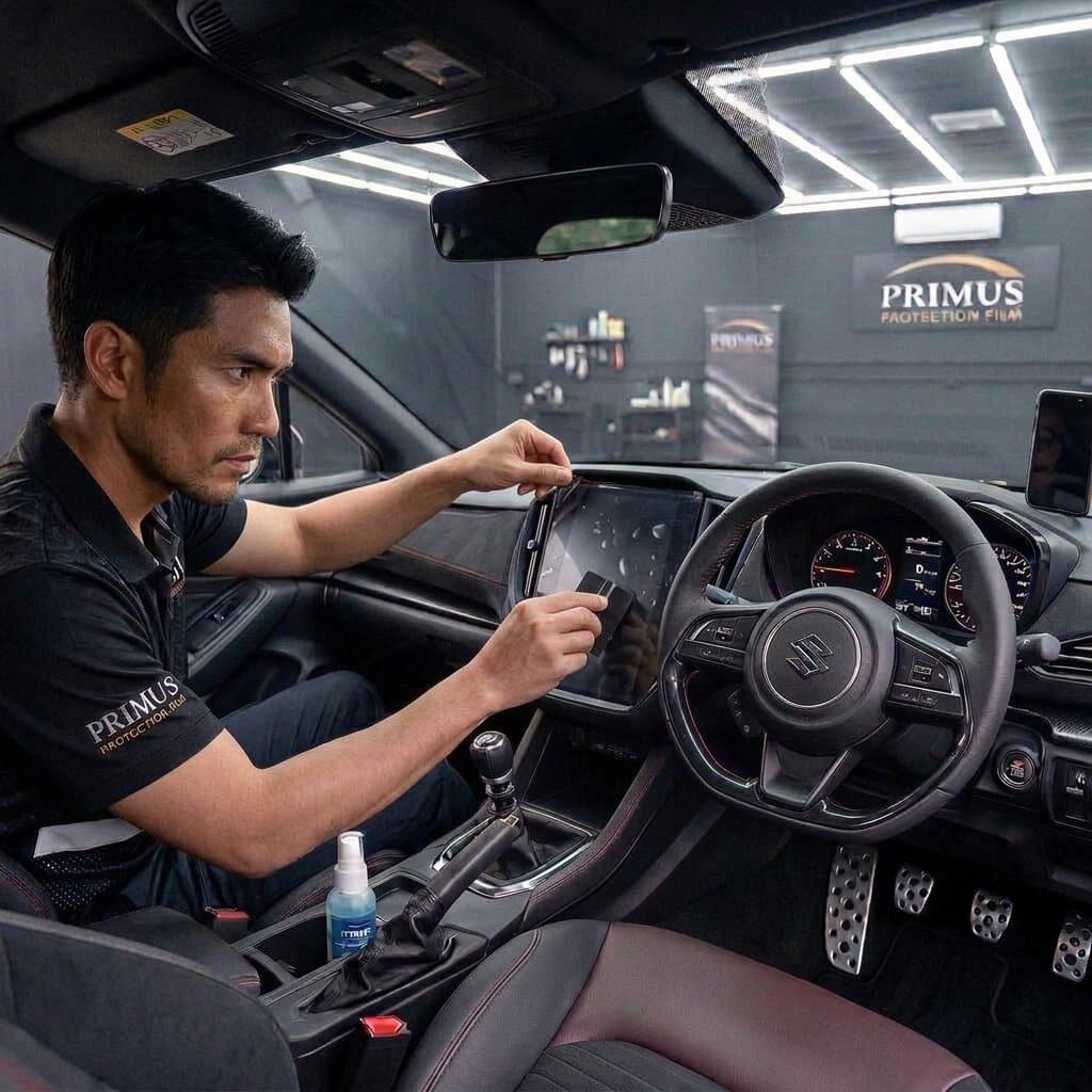 ฟิล์มใสกันรอยภายใน Suzuki ปกป้องคอนโซล โดย Primus